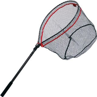 Collapsible Fishing Landing Net Telescopic Rustproof Collapsible Fishing Net  Predator Fishing Landing Net with Rubber Fly