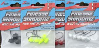 Z-MAN Finesse ShroomZ NED RIG Loaded Heads - 