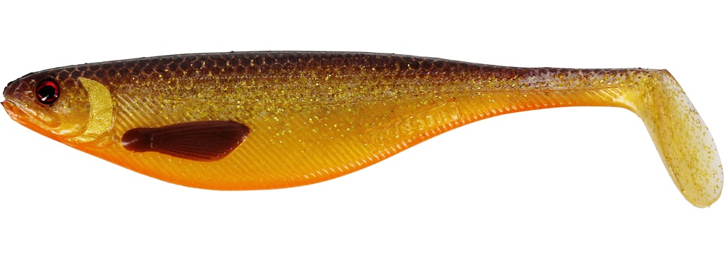 Esca Artificiale Westin ShadTeez Soft Lure - 19 Cm, 56 G, Redlight - Coda A Pala Per Pesce Grosso