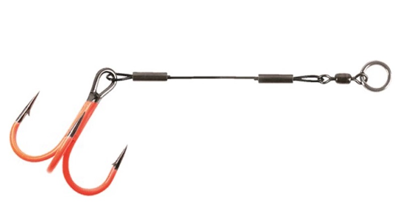 CWC PRO Stainless Steel x 7 UV Orange Stingers | Predator Tackle