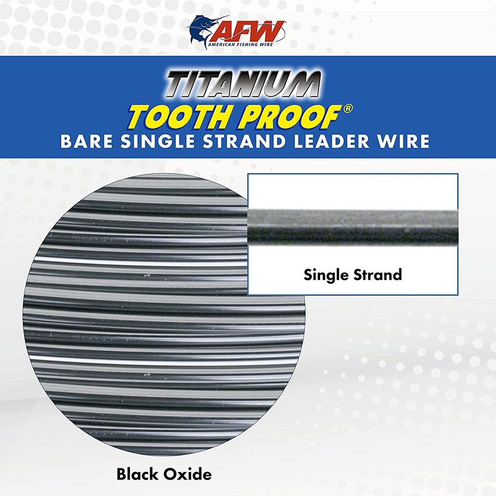 AFW Titanium Tooth Proof Single Strand Leader Wire | Predator Tackle