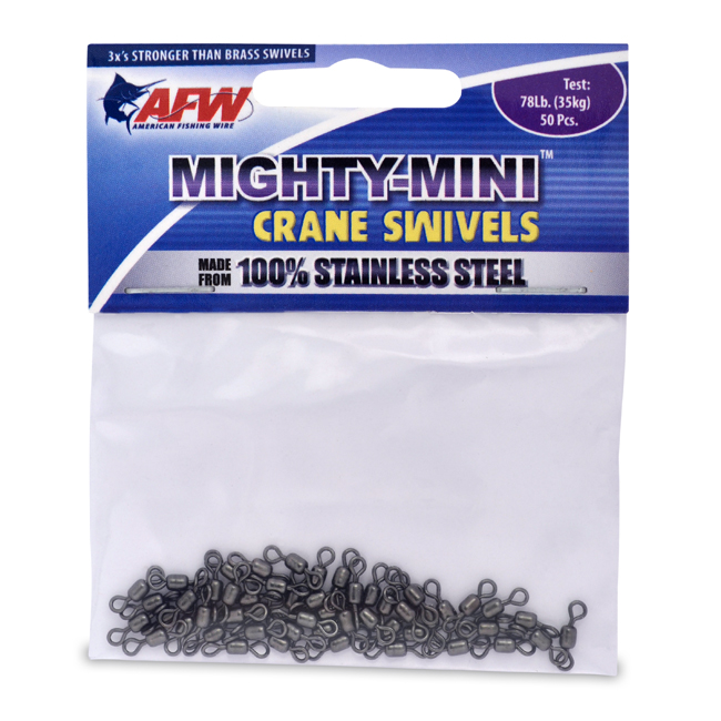AFW Mighty Mini Stainless Steel Crane Swivels from PredatorTackle