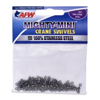 Mighty Mini Stainless Steel Snap Swivels, Size #2, 270 lb (122 kg) test,  Gunmetal Black, 3 pc: Fishermans Ideal Supply House